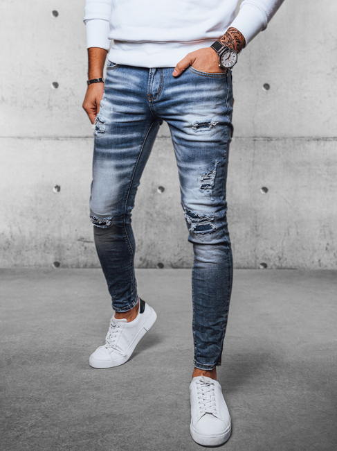 Spodnie męskie jeansowe niebieskie Dstreet UX4081