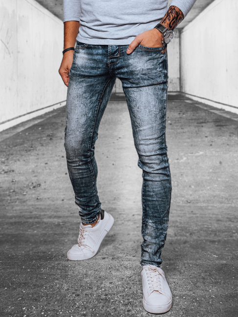 Spodnie męskie jeansowe niebieskie Dstreet UX4087