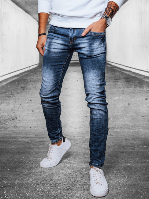 Spodnie męskie jeansowe niebieskie Dstreet UX4095