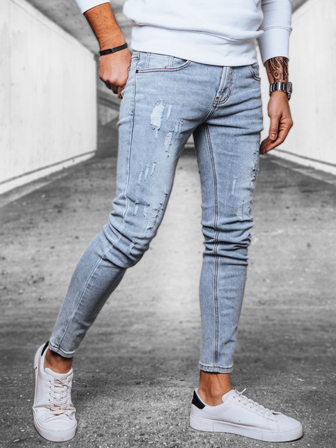 Spodnie męskie jeansowe niebieskie Dstreet UX4098