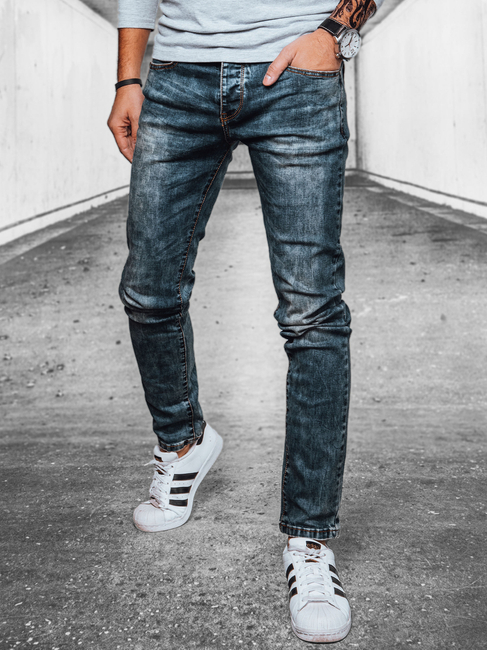 Spodnie męskie jeansowe niebieskie Dstreet UX4104