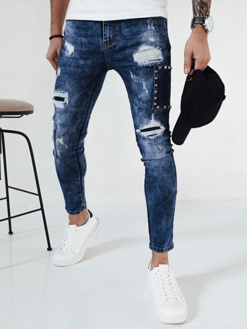 Spodnie męskie jeansowe niebieskie Dstreet UX4149