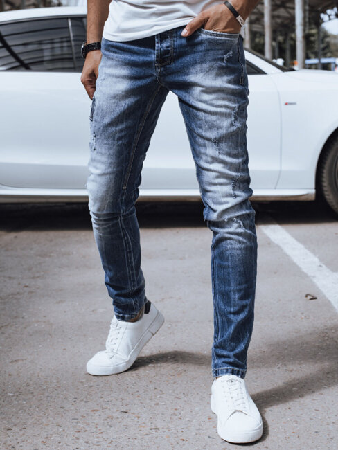 Spodnie męskie jeansowe niebieskie Dstreet UX4251