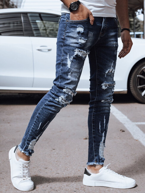 Spodnie męskie jeansowe niebieskie Dstreet UX4350