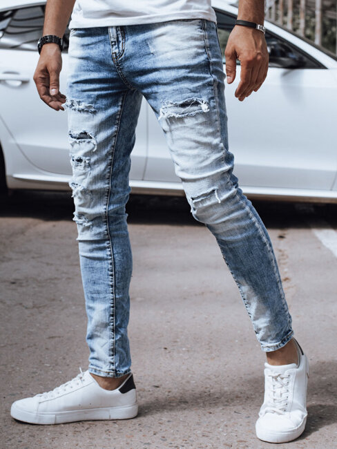 Spodnie męskie jeansowe niebieskie Dstreet UX4351