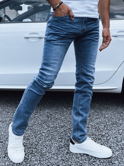 Spodnie męskie jeansowe niebieskie Dstreet UX4417