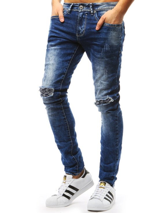 Spodnie męskie jeansowe niebieskie UX1794