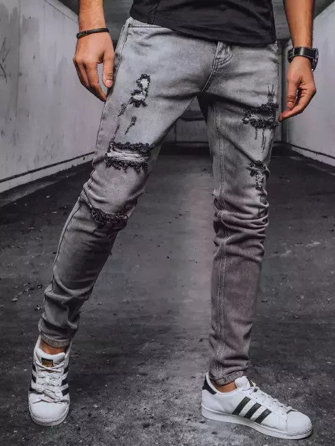 Spodnie męskie jeansowe szare Dstreet UX3548