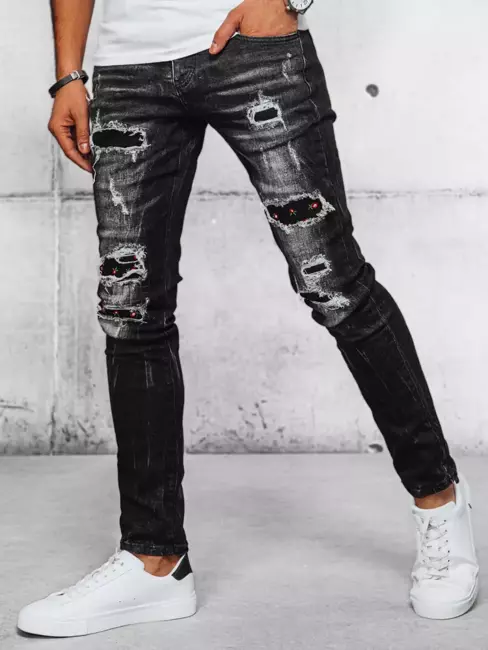Spodnie męskie jeansowe szare Dstreet UX3942