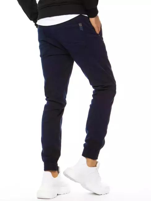 Spodnie męskie jeansowe typu jogger granatowe Dstreet UX3172