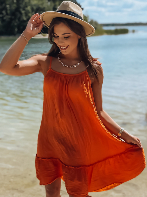 Sukienka MIJA pomarańczowa Dstreet EY2172