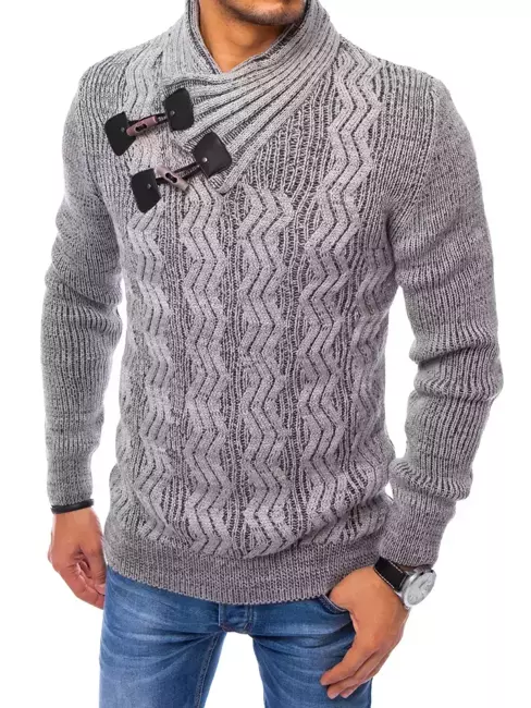 Sweter męski ciemnoszary Dstreet WX1780
