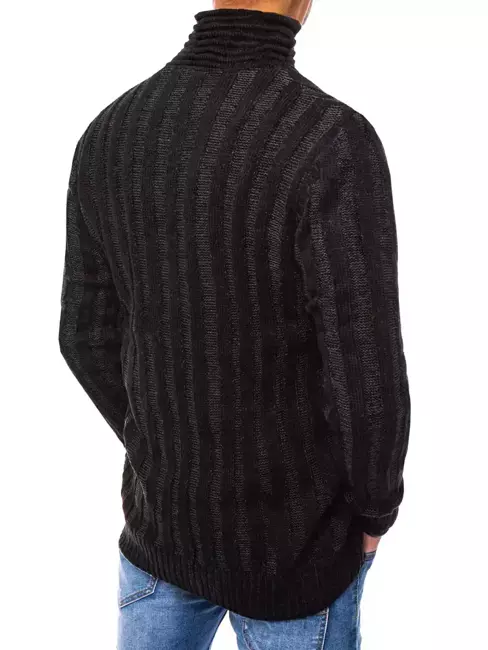 Sweter męski czarny Dstreet WX1797