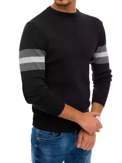 Sweter męski czarny Dstreet WX1804
