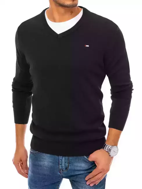Sweter męski czarny Dstreet WX1811