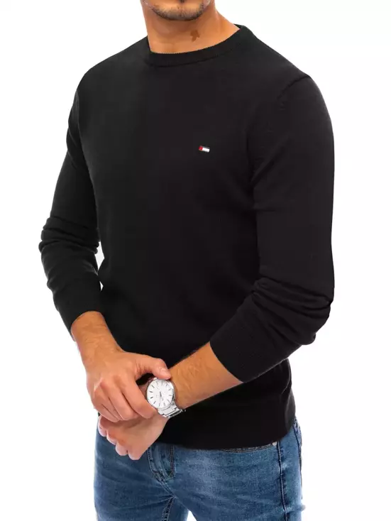 Sweter męski czarny Dstreet WX1813