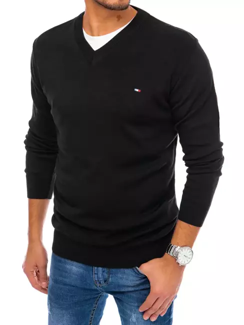 Sweter męski czarny Dstreet WX2034