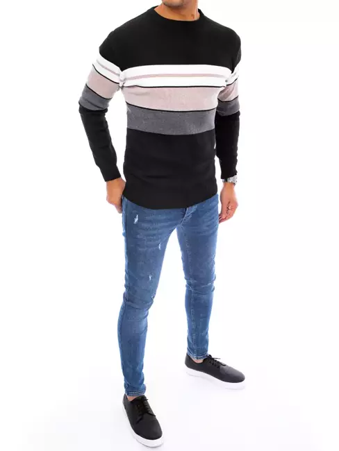 Sweter męski czarny Dstreet WX2070