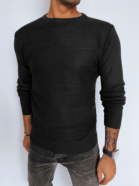 Sweter męski czarny Dstreet WX2095