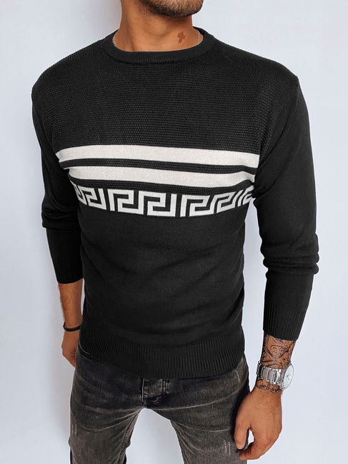 Sweter męski czarny Dstreet WX2110