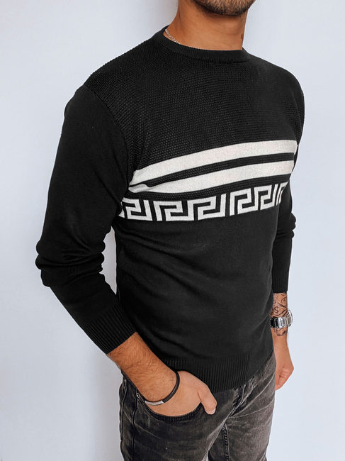 Sweter męski czarny Dstreet WX2110