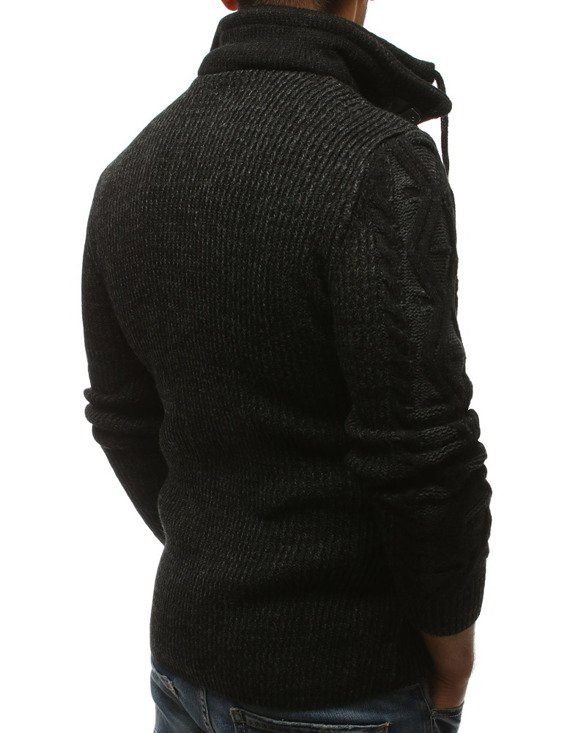 Sweter męski czarny WX1240