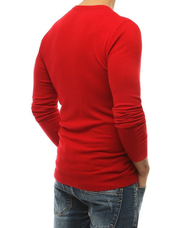 Sweter męski czerwony Dstreet WX1506