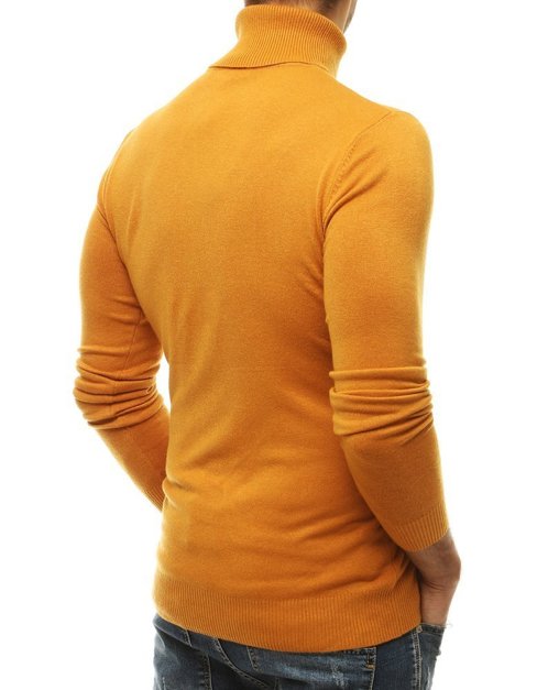 Sweter męski golf żółty Dstreet WX1535
