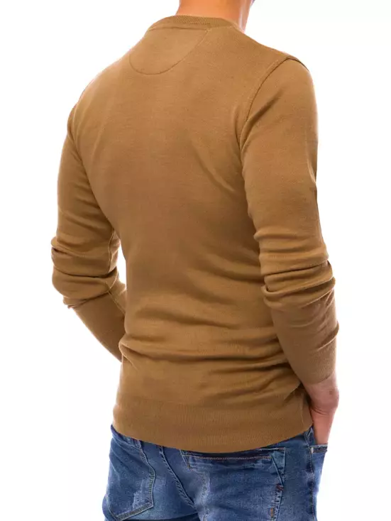 Sweter męski jasnobrązowy Dstreet WX1861