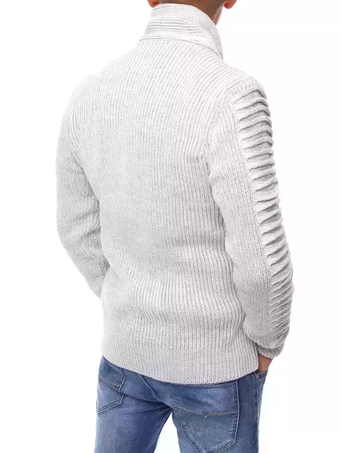 Sweter męski jasnoszary Dstreet WX1772