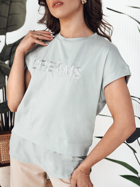 T-shirt damski DREAMY miętowy Dstreet RY2546