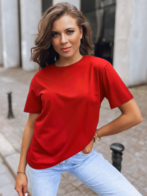 T-shirt damski MAYLA II czerwony Dstreet RY2286z