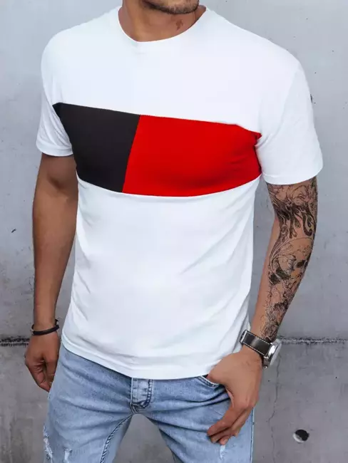 T-shirt męski basic biały Dstreet RX4851