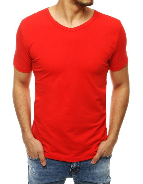 T-shirt męski czerwony Dstreet RX4116
