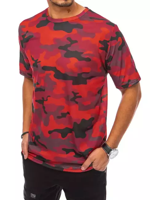 T-shirt męski czerwony Dstreet RX4694