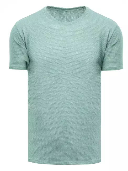 T-shirt męski we wzory jasnozielony Dstreet RX4924
