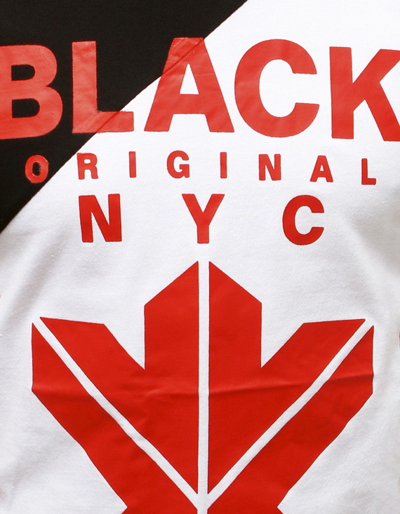 T-shirt męski z nadrukiem czarno-biały Dstreet RX3740