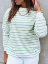 Bluza damska NIMFADORA w biało-zielone paski Dstreet BY1220_2