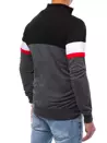 Bluza męska rozpinana czarno-szara Dstreet BX5208_4