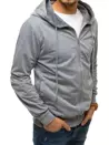 Bluza męska rozpinana z kapturem jasnoszara Dstreet BX4956_3