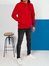 Bluza męska z kapturem czerwona Dstreet BX5688_2