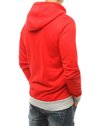 Bluza męska z kapturem i nadrukiem czerwona BX4801_4