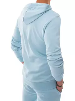 Bluza męska z kapturem niebieska Dstreet BX5018_4