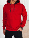Bluza męska z nadrukiem czerwona Dstreet BX5718_1
