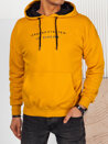 Bluza męska z nadrukiem żółta Dstreet BX5716_1