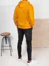 Bluza męska z nadrukiem żółta Dstreet BX5716_3