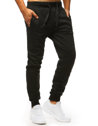 Cienkie męskie spodnie dresowe czarne Dstreet UX4014_3