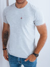 Gładka koszulka męska z kieszonką szara Dstreet RX5320_1