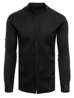 Koszula męska gładka czarna Dstreet DX2167_1