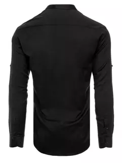 Koszula męska gładka czarna Dstreet DX2167_2